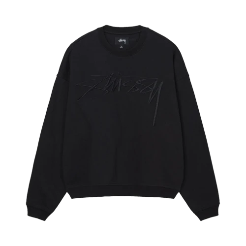 Stussy Relaxed Smoothstock Crew 'Black'