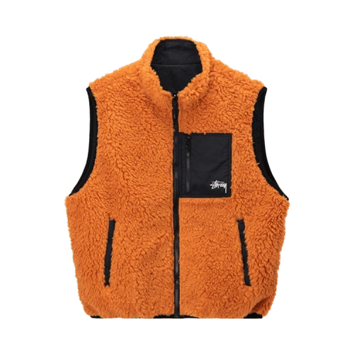 Stussy Sherpa Vest 'Orange'