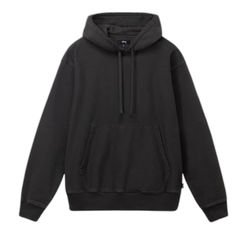 Stussy Pigment Dyed Fleece Hoodie Black