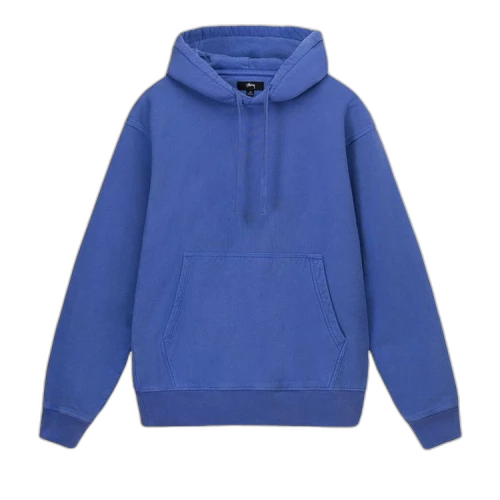 Stussy Pigment Dyed Fleece Hoodie 'Ultramarine'