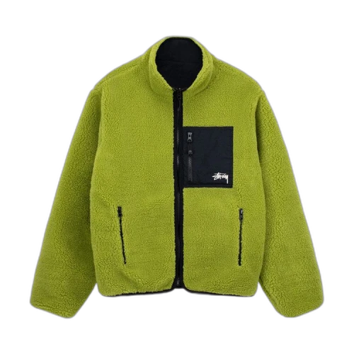 Stussy Sherpa Reversible Jacket 'Moss Green'