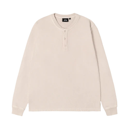 Stussy Open Hem Henley Fleece 'Natural'