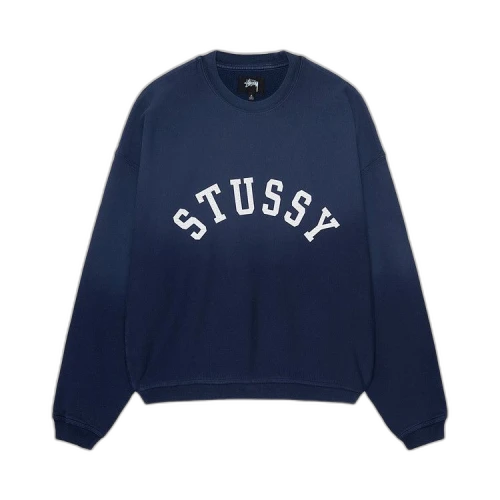 Stussy Sun Faded Oversized Crew Navy