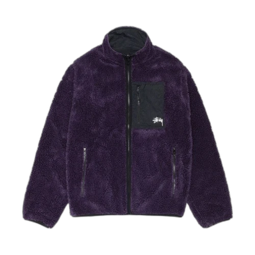 Stussy Sherpa Reversible Jacket Purple