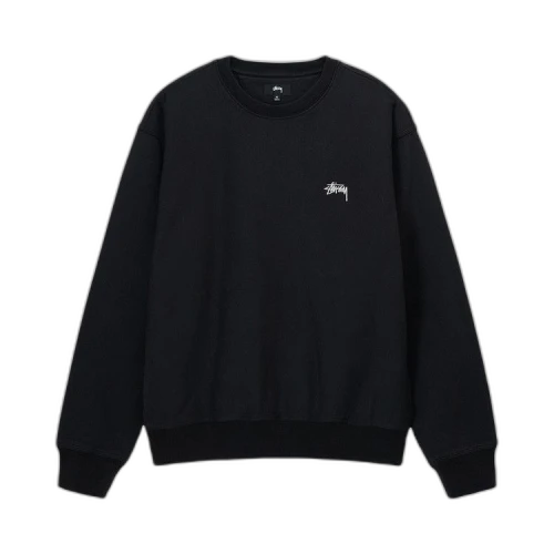 Stussy Stock Logo Crew 'Washed Black'