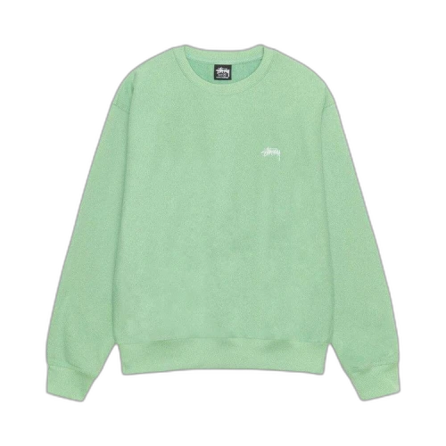 Stussy Stock Logo Crew 'Zephyr Green'