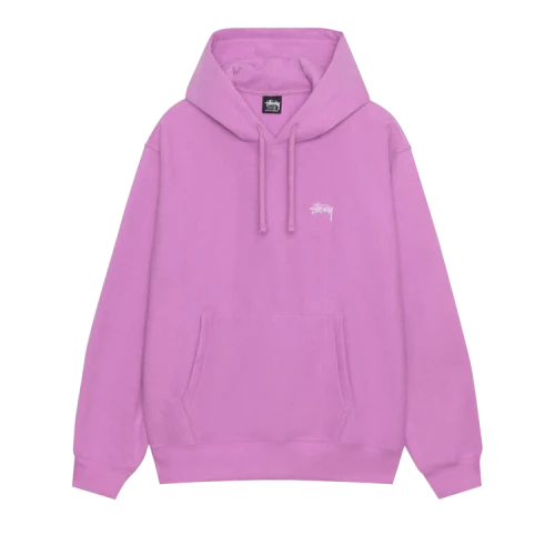 Stussy Stock Logo Hoodie 'Violet'