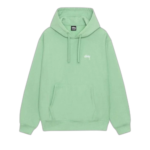 Stussy Stock Logo Hoodie 'Zephyr Green'