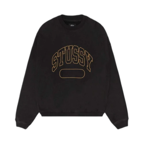 Stussy Varsity Oversized Crewneck 'Black'
