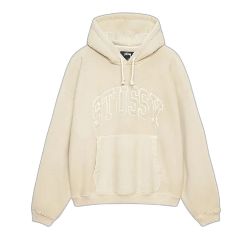 Stussy Embroidered Relaxed Hoodie Sand