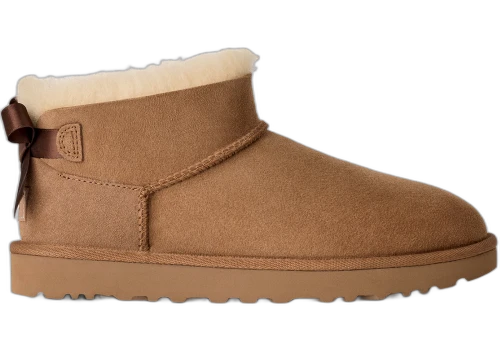 UGG Ultra Mini Bailey Bow Boot Chestnut (Women's)
