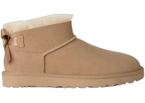 UGG Ultra Mini Bailey Bow Boot Sand (Women's)