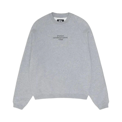 Stussy Raglan Sleeve Crew 'Grey Heather'