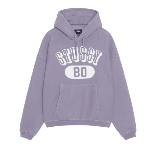 Stussy 80 Relaxed Hoodie 'Ash Purple'