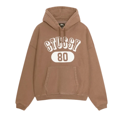 Stussy 80 Relaxed Hoodie Brown