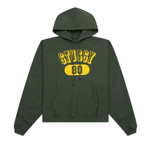 Stussy 80 Relaxed Hoodie Pine