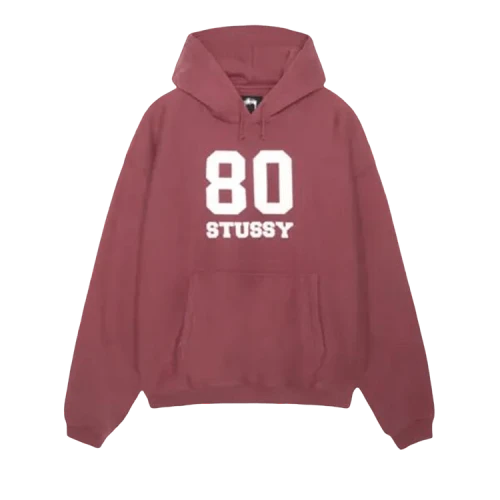 Stussy 80 Relaxed Hood 'Oxblood'