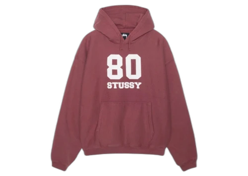 Stussy 80 Relaxed Hoodie Oxblood