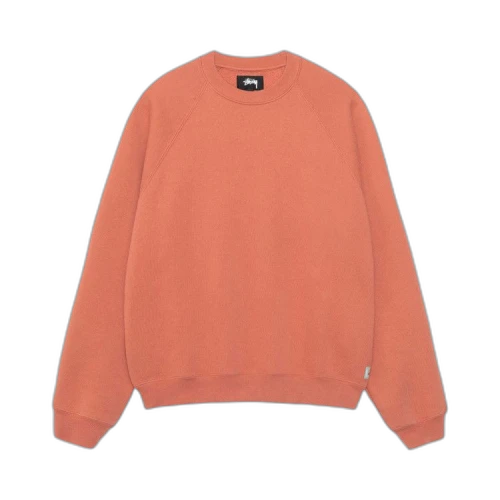 Stussy Fleece Raglan Crew Brick