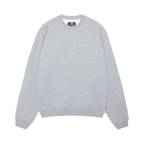 Stussy Fleece Raglan Crew 'Grey Heather'
