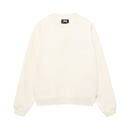 Stussy Fleece Raglan Crew 'Natural'