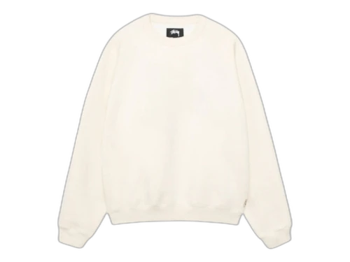 Stussy Fleece Raglan Crew Washed Black