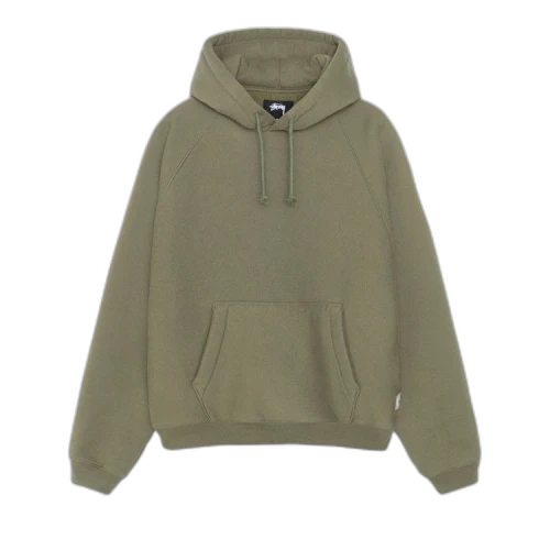 Stussy Fleece Raglan Hoodie Olive