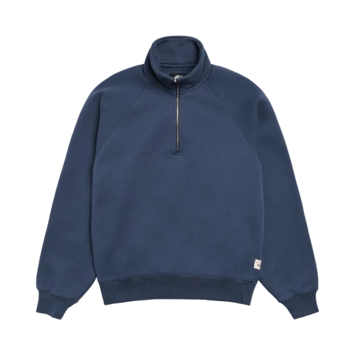 Stussy Relaxed Half Zip Navy