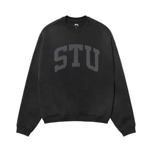Stussy Stu Appliqué Crew 'Black'