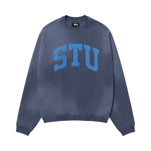 Stussy Stu Appliqué Crew 'Blue'