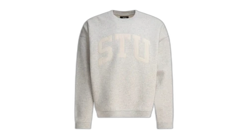 Stussy Stu Relaxed Crew Grey