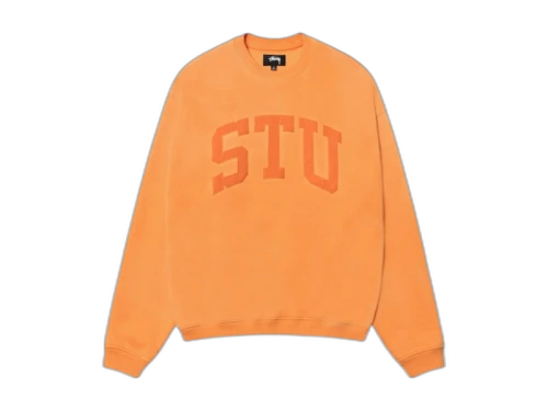 Stussy Stu Relaxed Crew Orange
