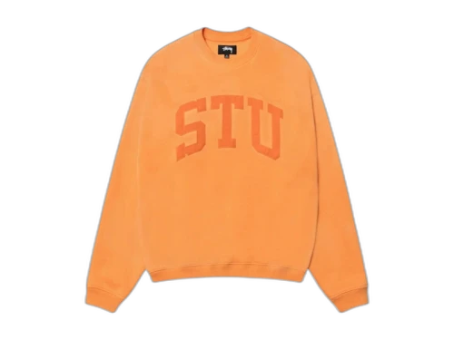 Stussy Stu Relaxed Crew Orange