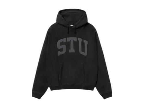 Stussy Stu Relaxed Hoodie Black