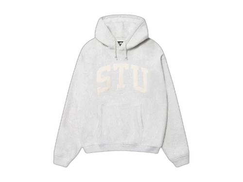 Stussy Stu Relaxed Hoodie Ash Heather