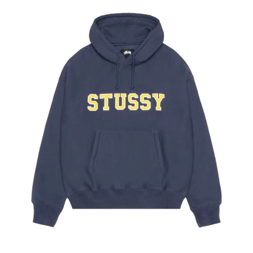 Stussy Felt Applique Hoodie Navy