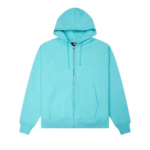 Stussy Basic Diamond Zip Hood 'Teal'