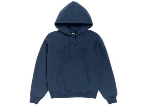 Stussy Gear Applique Hoodie Navy