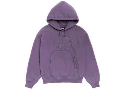 Stussy Gear Applique Hoodie Purple