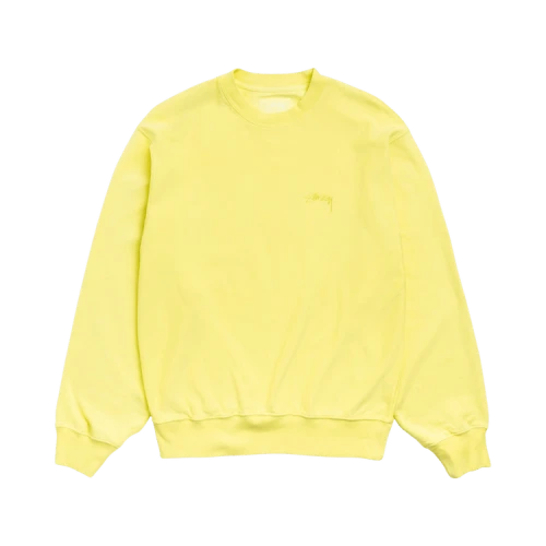 Stussy Lightweight Terry Crew 'Yellow'