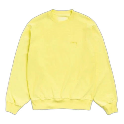 Stussy Lightweight Terry Crew 'Yellow'