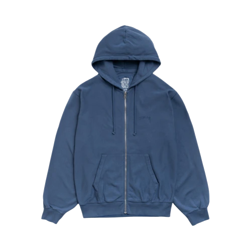 Stussy Lightweight Terry Zip Hoodie 'Blue'