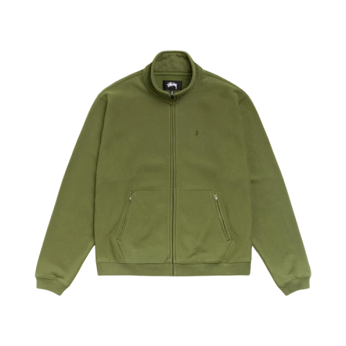Stussy Zip Fleece Mock Neck 'Green'