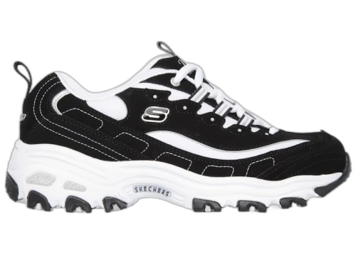 Skechers D'Lites Biggest Fan Black White (Women's)