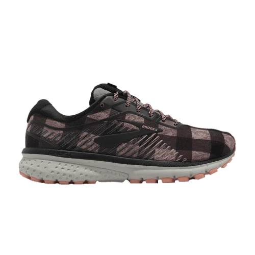 Brooks Ghost 12 'Black Pink Plaid' (Women's)