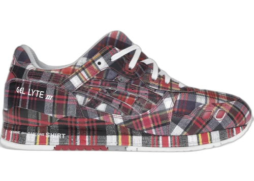 ASICS Gel-Lyte III '07 Remastered Comme des Garçons SHIRT Red Plaid