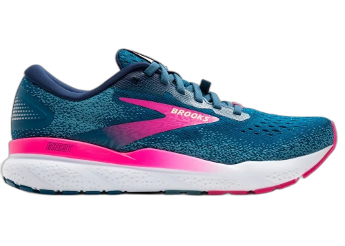 Brooks Ghost 16 Gore-Tex Moroccan Blue Pink Yellow (Women's)