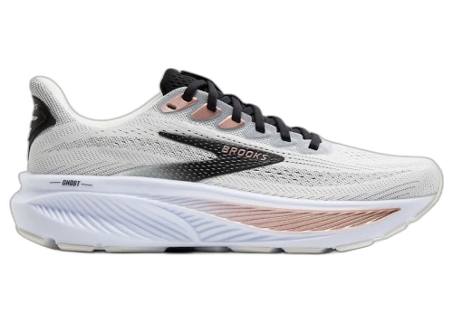 Brooks Ghost 17 White Black Rose Gold (Women's)