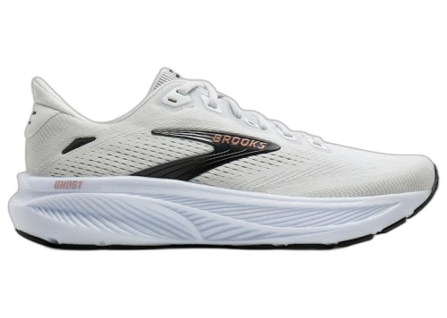 Brooks Ghost 18 White Black Rose Gold (Women's)