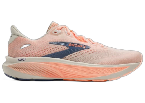 Brooks Ghost 18 Star White Cyber Peach Grey (Women's)
